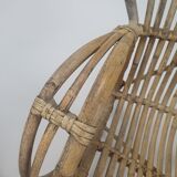 Set of Two Midcentury Rattan Armchairs, 1960s