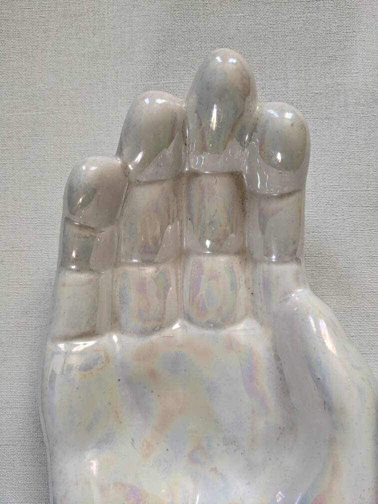 Large ceramic pocket emptier, contemporary design, 80s/90s