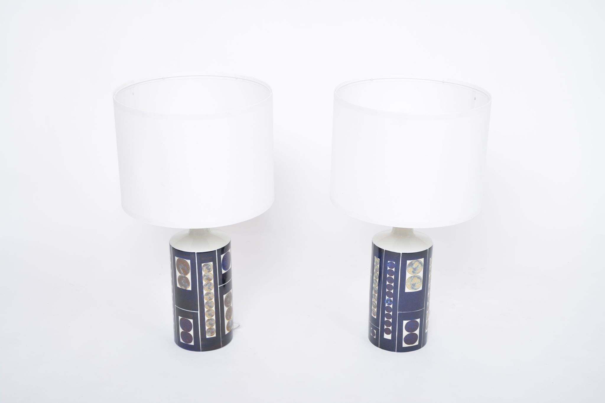 Pair of Royal 7 Midcentury Table Lamps by Ingelise Koefoed for Fog & Mørup