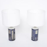 Pair of Royal 7 Midcentury Table Lamps by Ingelise Koefoed for Fog & Mørup