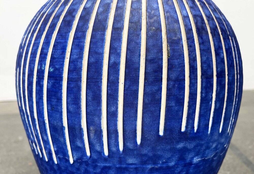 Large floor vase in ceramic from a German studio, mid-century, 1960s.