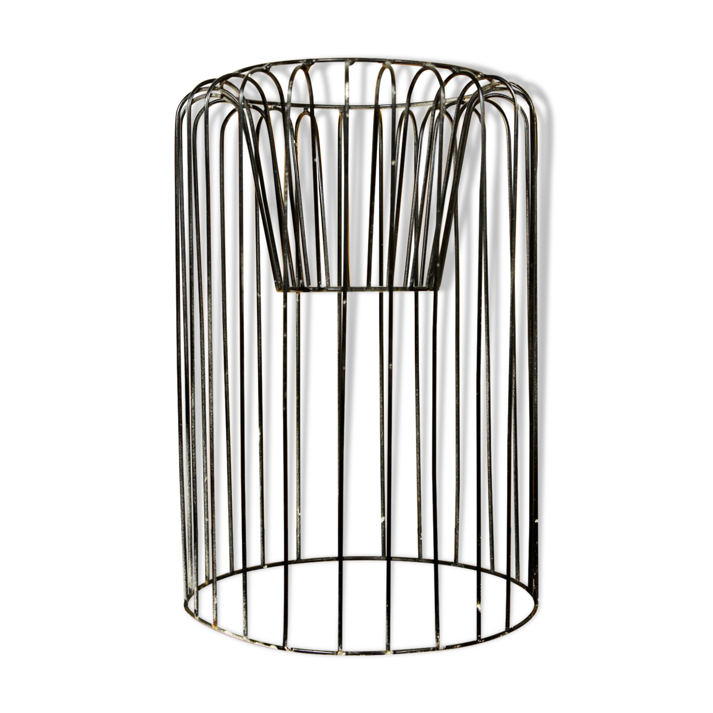 Porte-plante en métal filaire vintage