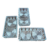 3 glass dishes 1930
