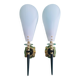 Pair of 50s rockabilly torch wall lights
