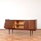 Mid-Century Polish Walnut Sideboard from Bytomskie Fabryki Mebli, 1960s.
