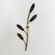 Floral Brass Wall Lamp by Rupert Nikoll
