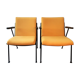 2 fauteuils jaunes 'Oase' avec accoudoirs de Wim Rietveld pour Ahrend de Circel