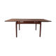 Dining table extendable Scandinavian teak extension 1960 s