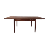 Dining table extendable Scandinavian teak extension 1960 s