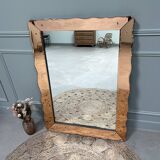 Large pink Venetian mirror