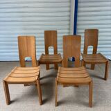 Set of 4 chairs - Scandinavian design - 70s
