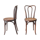 Pair of Bistro chairs cannate by Walter Baumann early 1900 's