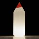 Postmodern pencil shape Murano glass table lamp, Formia Murano Italy 1980s