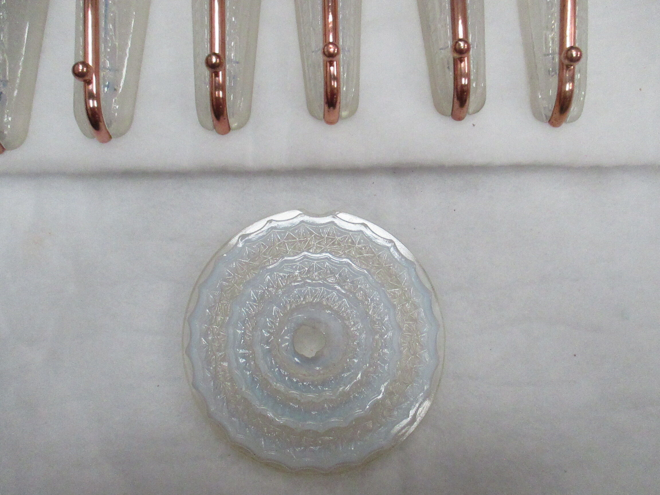 Chandelier Art Deco Petitot glassware ezan