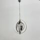 Mid-century glass sphere hanging pendant glass lamp design 1970’s space age Italy