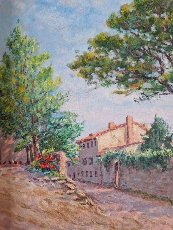 Christian Xapella (1927-2021) - Huile sur isorel - Paysage de Provence - Signée