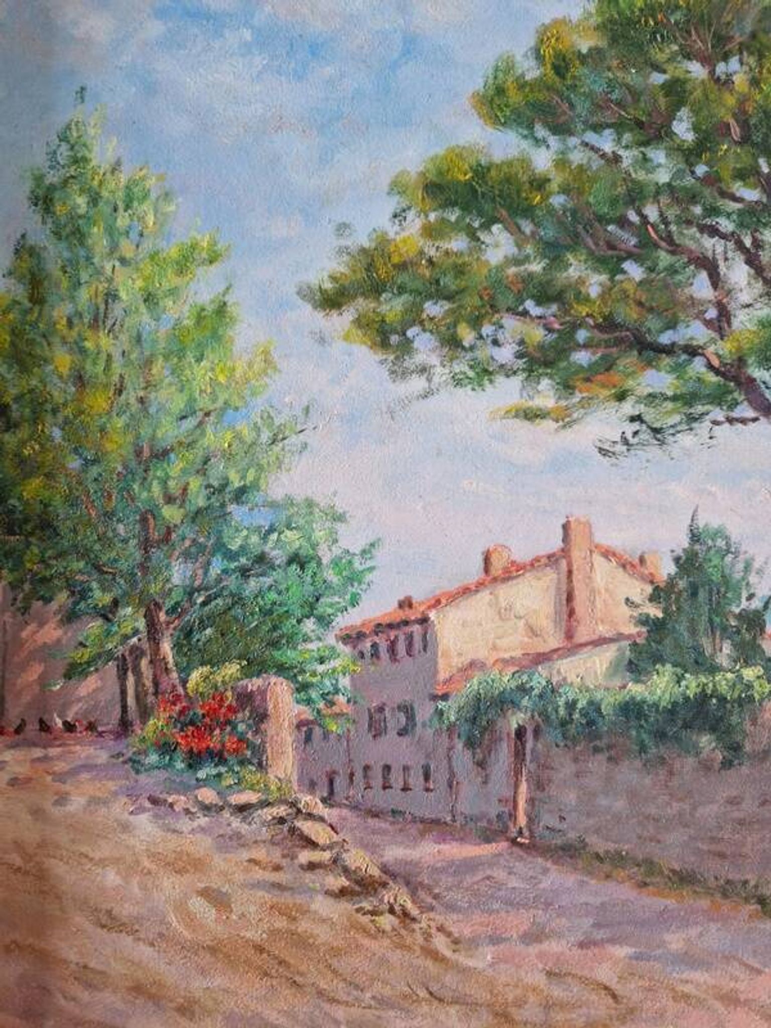 Christian Xapella (1927-2021) - Oil on hardboard - Provence landscape - Signed