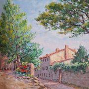 Christian Xapella (1927-2021) - Oil on hardboard - Provence landscape - Signed