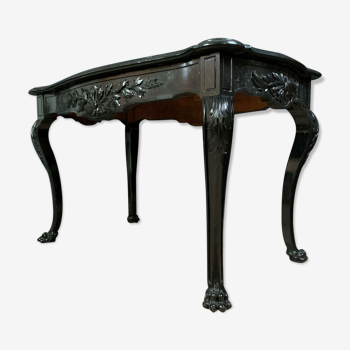 Table a jeux époque Napoléon III en bois laqué