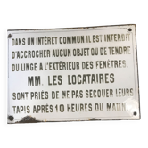 Plaque émaillée