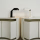 Simon Gavina Italian white lacquered wood  nigthstands, 1970s