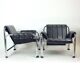 Lounge Chair By Viliam Chlebo In Chrome And Leatherette, Kodreta 1980s
