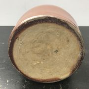 Former pitcher brown sandstone interior white 70s vintage