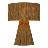 Raffia table lamp
