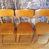 3 vintage Thonet bistro chairs