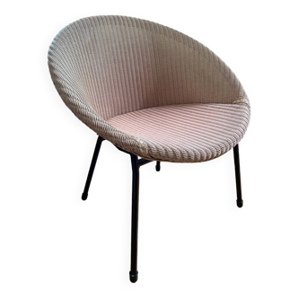 Lloyd Loom armchair pink