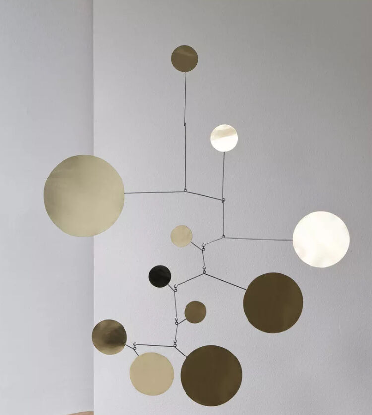 Vintage brass mobile