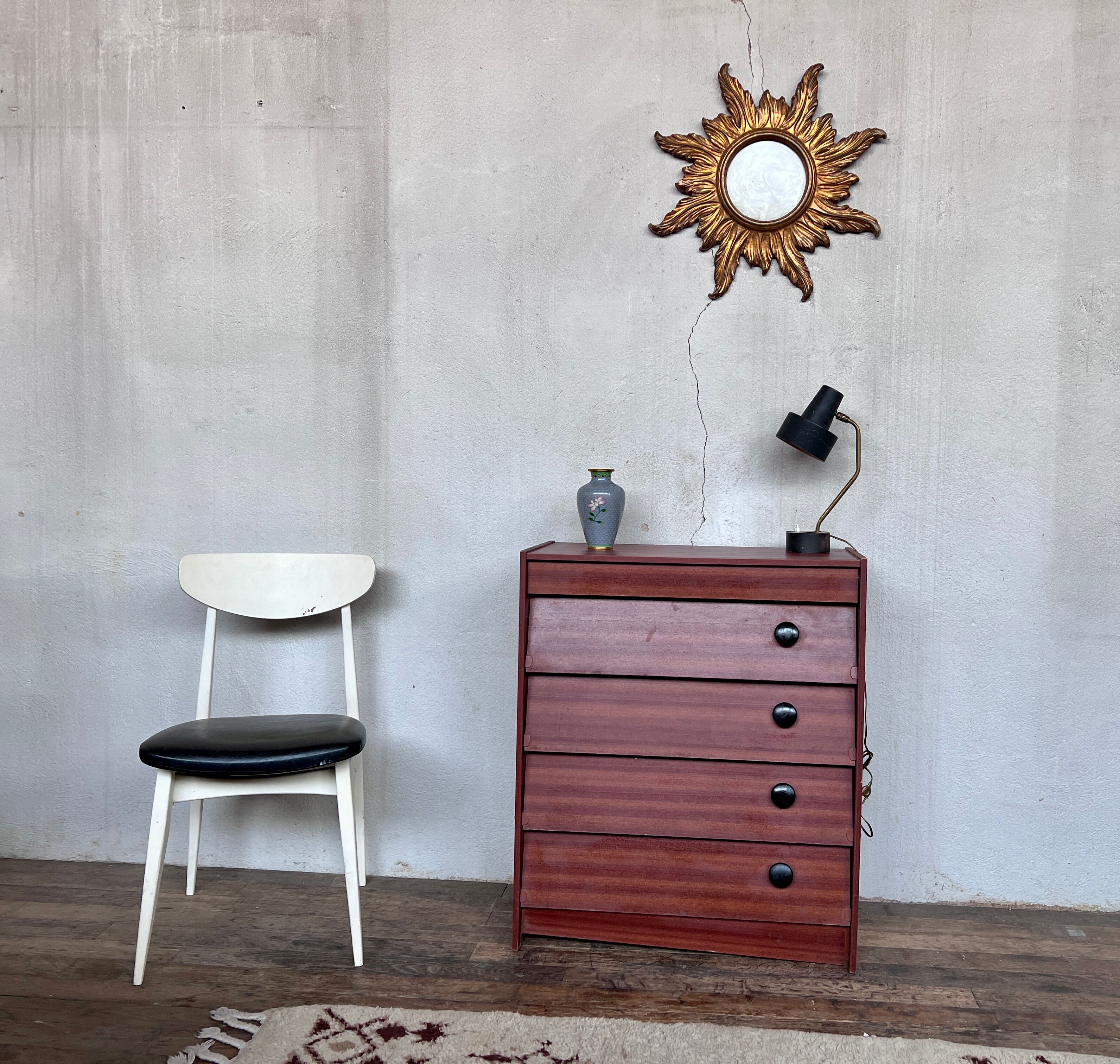 Furniture shoe cabinet vintage 1960