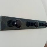 Vintage wall-mounted coat rack in lacquered wood from the 60s
