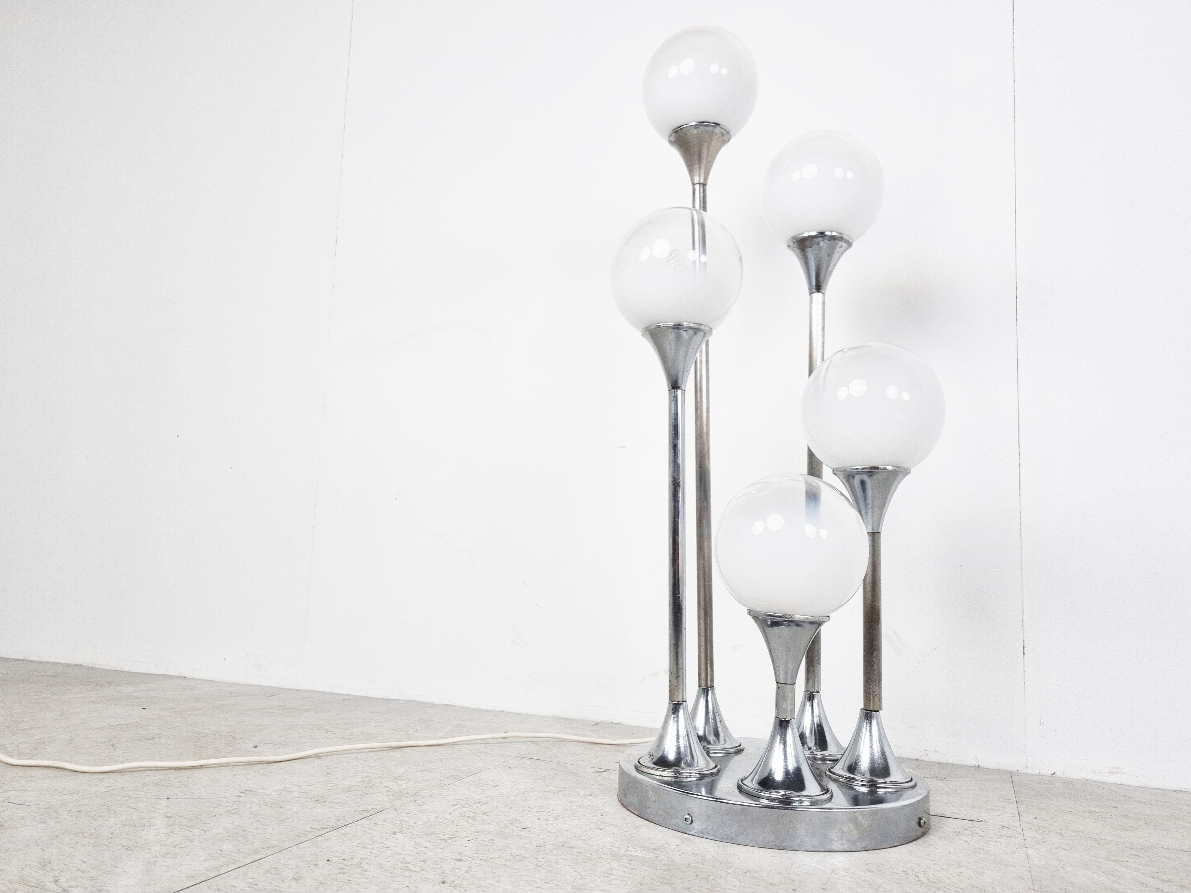 Mid century floor lamp by av mazzega