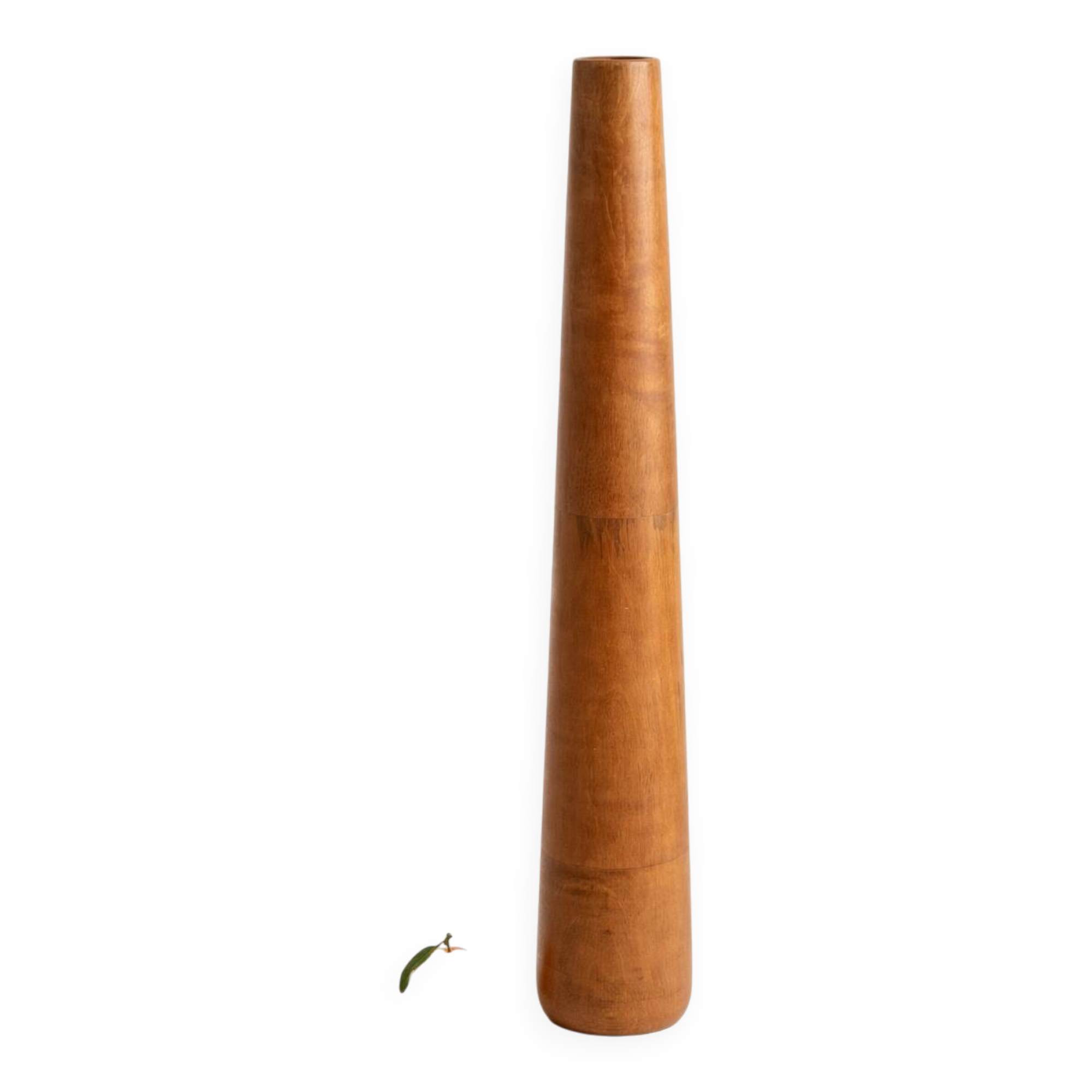 Large vase made of exotic wood