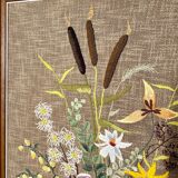 MCM needlepoint wall art - wild flower bouquet