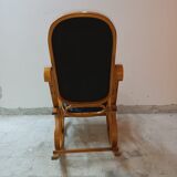 Rocking-chair in beech XXth century