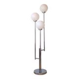 Lampadaire chrome 3 globes vintage