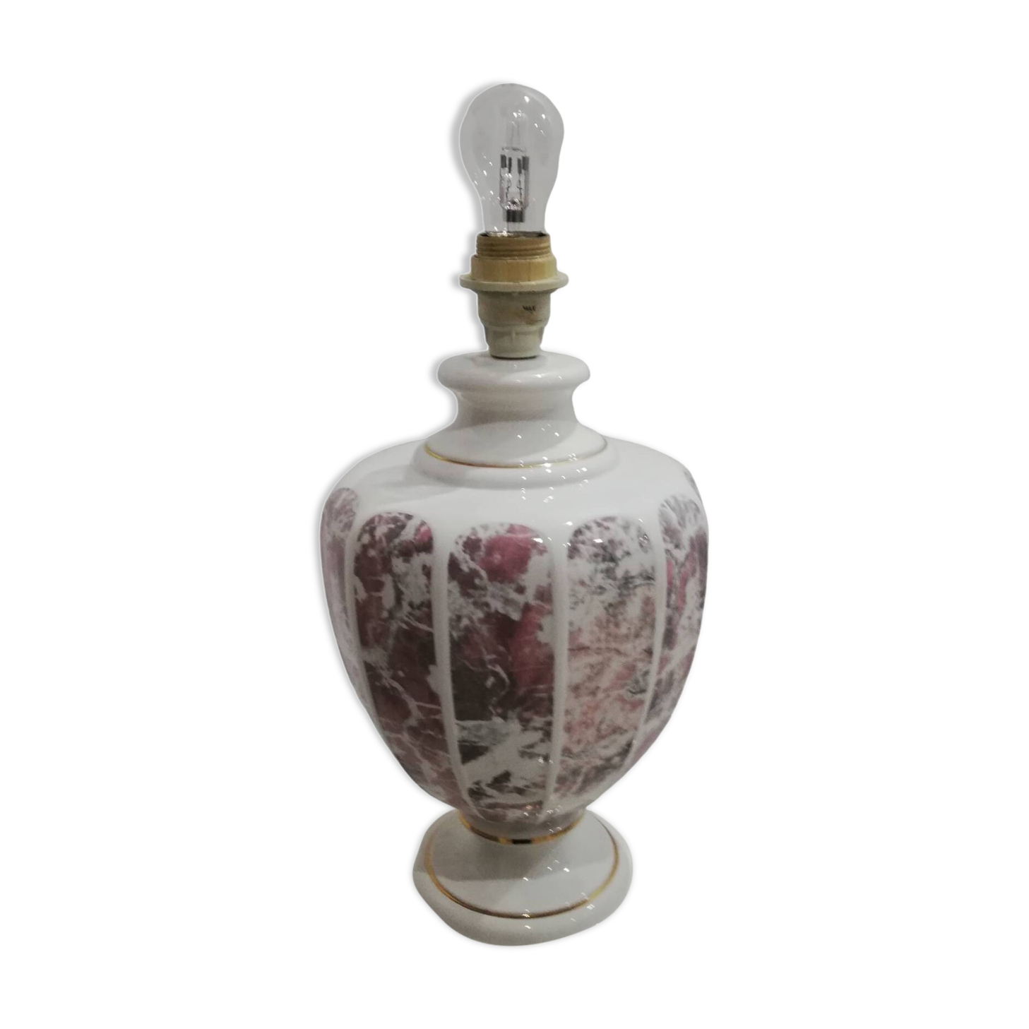 Table lamp in Italian ceramic from the mid-20th century.