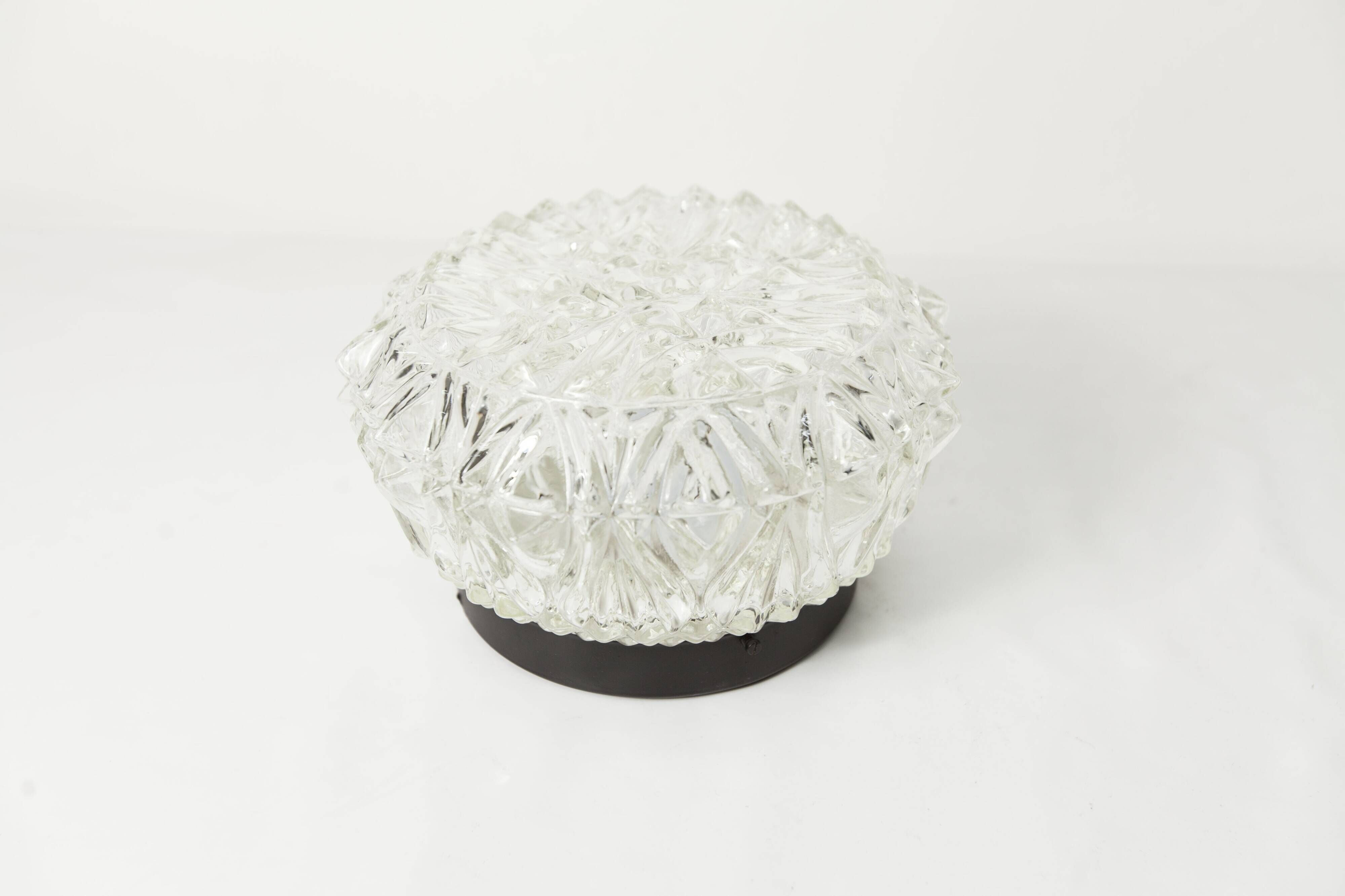 1960s floral round ceiling light