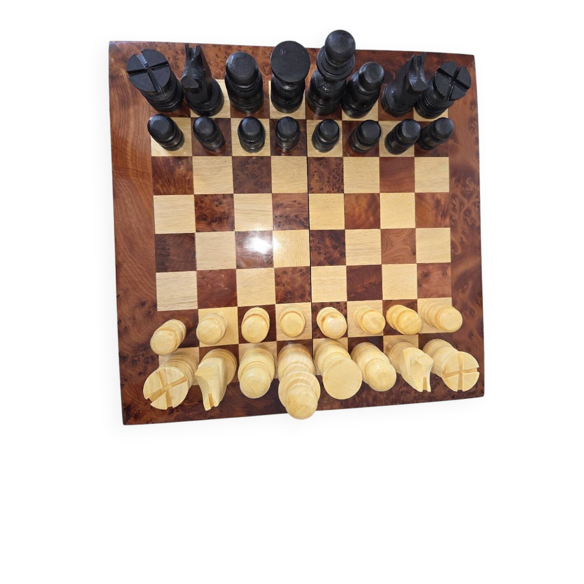 Royal Thuya Chess and Backgammon Game Box 30cm Square