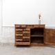 Old workshop furniture from 1930 in fir wood.
