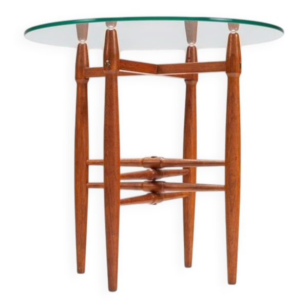 Table d'appoint Poul Hundevad en teck Vamdrup Stolefabrik Danemark 1960