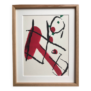 Pierre tal coat. composition, 1966. original lithograph.