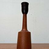 Danish modern teak table lamp from the mid-century, 1960s.
