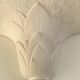 Paire d'appliques en plâtre, décor palmettes, XXe
