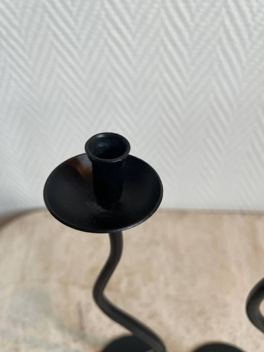 Pair of Hysteria France candlesticks 1990