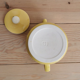 Cafetière, théière vintage jaune