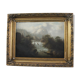 Huile sur toile du milieu du 19e siècle