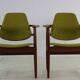Two Danish design lounge arm chairs by Arne Hovmand Olsen